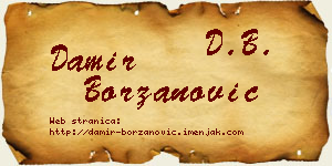 Damir Borzanović vizit kartica